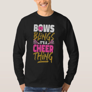 Cheer Cheerleading Bows die het blaffen is een kou T-shirt
