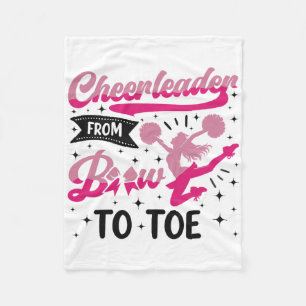 Cheer Cheerleading Cheerleader Van Boog Tot Teen _ Fleece Deken