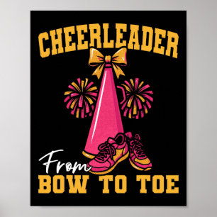 Cheer Cheerleading Cheerleader Van Boog Tot Teen _ Poster