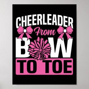 Cheer Cheerleading Cheerleader Van Hoofd Tot Teen Poster