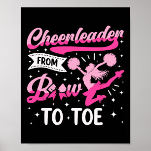 Cheer Cheerleading Cheerleader Van Hoofd Tot Teen Poster