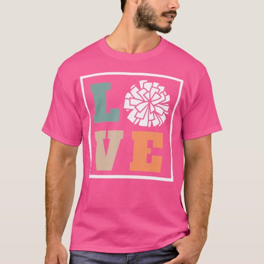 Cheer Cheerleading Coach Love T-shirt (Voorkant)