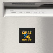 Cheer Cheerleading Coach Omdat ik de coach ben Tha Magneet (Insitu (Vaatwasser))