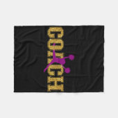 Cheer Cheerleading Coach Trainer Fleece Deken (Voorkant (Horizontaal))