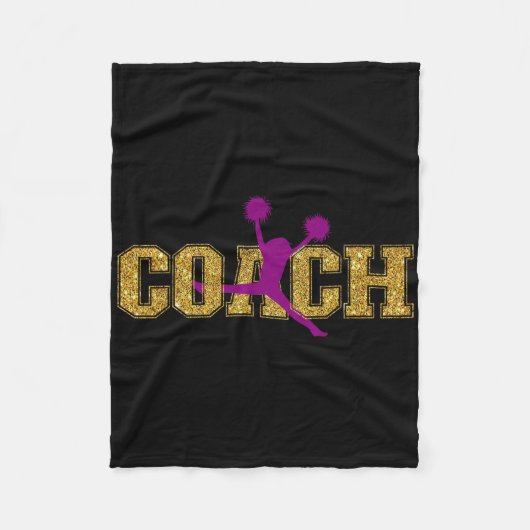 Cheer Cheerleading Coach Trainer Fleece Deken (Voorkant)