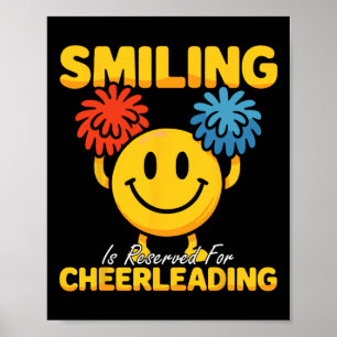 Cheer Cheerleading Glimlachen Is Gereserveerd Voor Poster