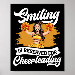 Cheer Cheerleading Glimlachen Is Gereserveerd Voor Poster