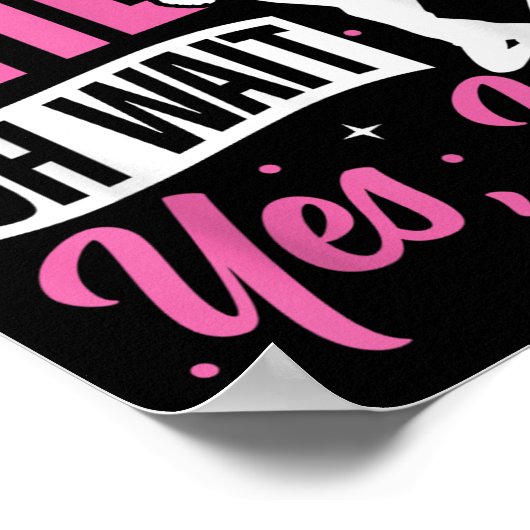 Cheer Cheerleading I Don’t Always Cheer Oh Wait Ye Poster (Hoek)