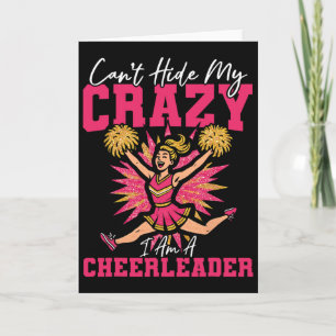 Cheer Cheerleading Kan Mijn Gekheid Niet Verbergen Kaart