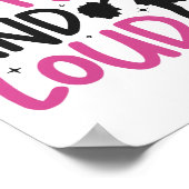 Cheer Cheerleading Klein En Hard Poster (Hoek)