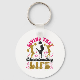 Cheer Cheerleading Leven Dat Cheerleading Leven Sleutelhanger