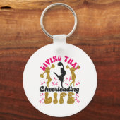 Cheer Cheerleading Leven Dat Cheerleading Leven Sleutelhanger (Voorkant)