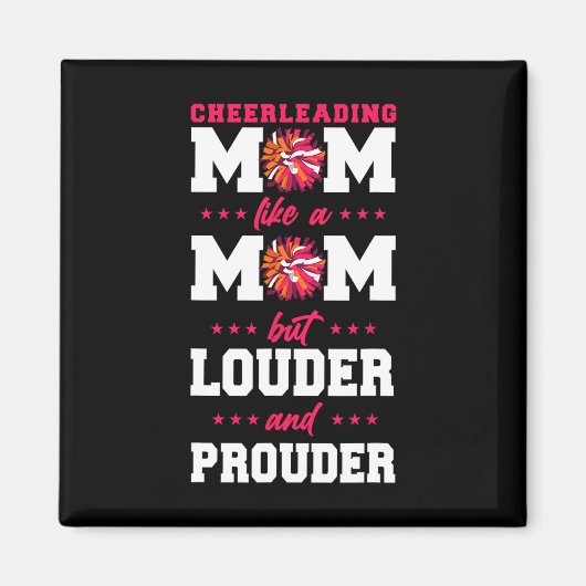 Cheer Cheerleading Moeder Moeder Cheerleading Moed Magneet (Voorkant)