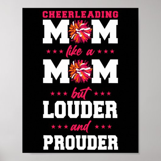 Cheer Cheerleading Moeder Moeder Cheerleading Moed Poster (Voorkant)