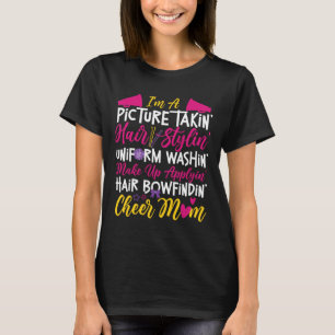 Cheer Cheerleading Moeder Moeder Ik Ben Een Foto M T-shirt