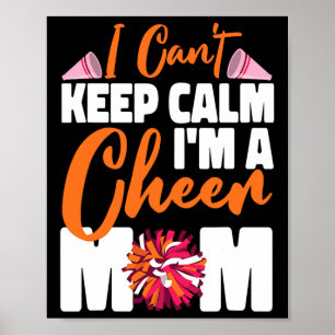 Cheer Cheerleading Moeder Moeder Ik Kan Niet Kalm Poster