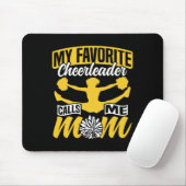 Cheer Cheerleading Moeder Moeder Mijn Favoriete Ch Muismat (Met muis)