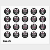 Cheer Cheerleading Moeder Moeder Van De Grootste Ronde Sticker (Vel)