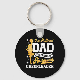 Cheer Cheerleading Papa Vader Ik Ben Een Trots Vad Sleutelhanger