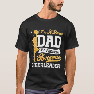 Cheer Cheerleading Papa Vader Ik Ben Een Trots Vad T-shirt