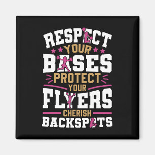 Cheer Cheerleading Respecteer Je Ses Bescherm Je F Magneet
