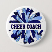 Cheer Coach Button Pin (Voorkant)