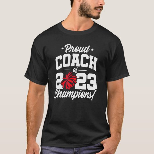 Cheer Coach Champions 2023 School Cheerlead C T-shirt (Voorkant)