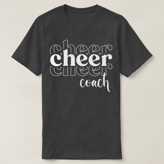 Cheer Coach Cheerlead Cheerleader T-shirt (Design voorkant)