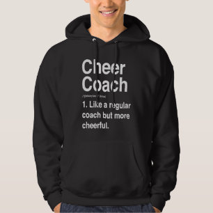 Cheer Coach Cheerlead Coach Definition Sports Hoodie