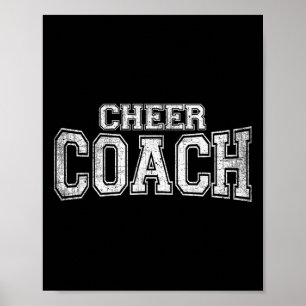 Cheer Coach Cheerleading Coaches Team T-shirt  Poster