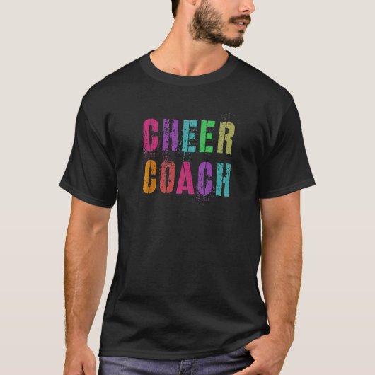 Cheer Coach Cheerleading Team Cheerleader Training T-shirt (Voorkant)