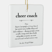 Cheer Coach Definitie Bedankt Cadeau Keramisch Ornament (Rechts)