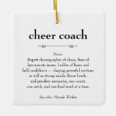Cheer Coach Definitie Bedankt Cadeau Keramisch Ornament (Voorkant)