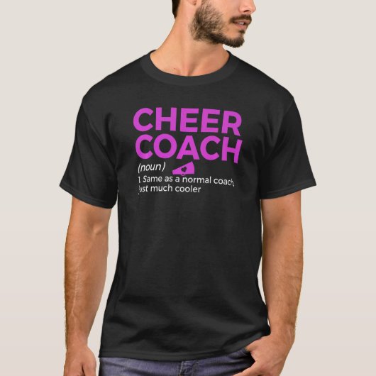 Cheer Coach Definition Cheerleading T-shirt (Voorkant)