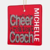 Cheer Coach Extraordinaire CUSTOM Keramisch Ornament (Links)