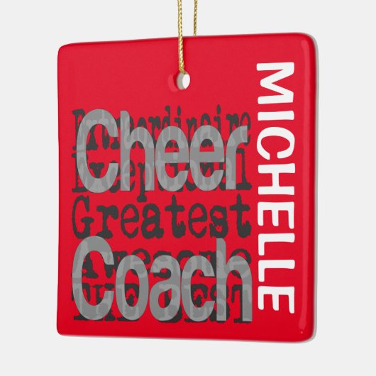 Cheer Coach Extraordinaire CUSTOM Keramisch Ornament (Links)
