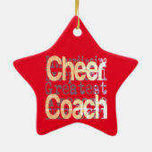 Cheer Coach Extraordinaire Keramisch Ornament (Achterkant)