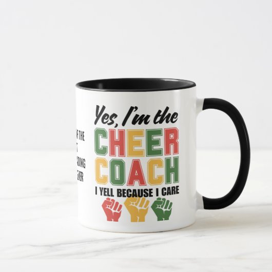 CHEER COACH I Scream Omdat Ik Er Om Geef Funny Aan Mok (Rechts)