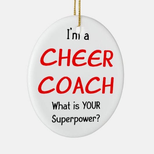 Cheer Coach Keramisch Ornament (Rechts)