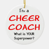 Cheer Coach Keramisch Ornament (Voorkant)