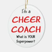Cheer Coach Keramisch Ornament (Links)