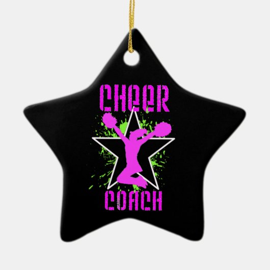 Cheer Coach Keramisch Ornament (Voorkant)