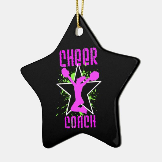Cheer Coach Keramisch Ornament (Links)