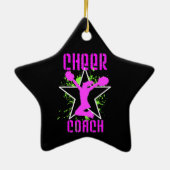 Cheer Coach Keramisch Ornament (Achterkant)