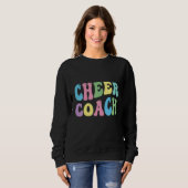 Cheer Coach Retro Best Cheer Coach Ever Cheerleade Trui (Voorkant volledig)