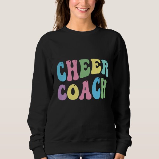 Cheer Coach Retro Best Cheer Coach Ever Cheerleade Trui (Voorkant)