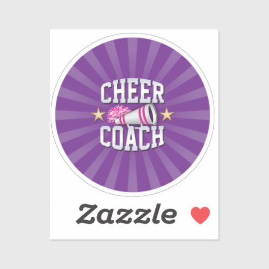 Cheer Coach Sticker (Vel)