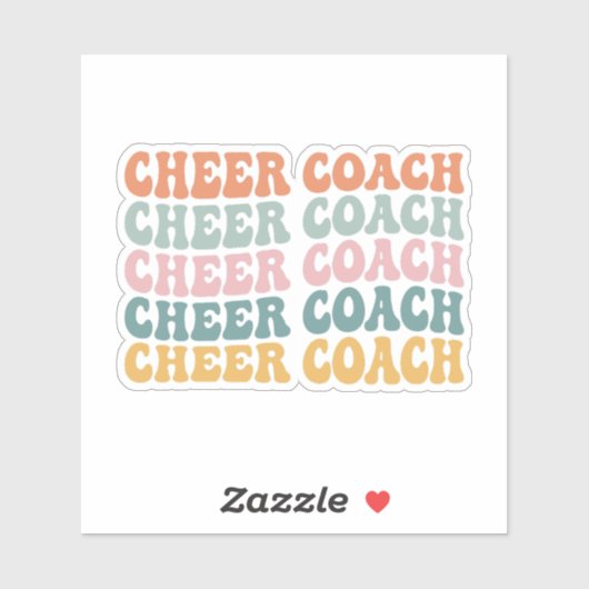 Cheer Coach Sticker (Vel)