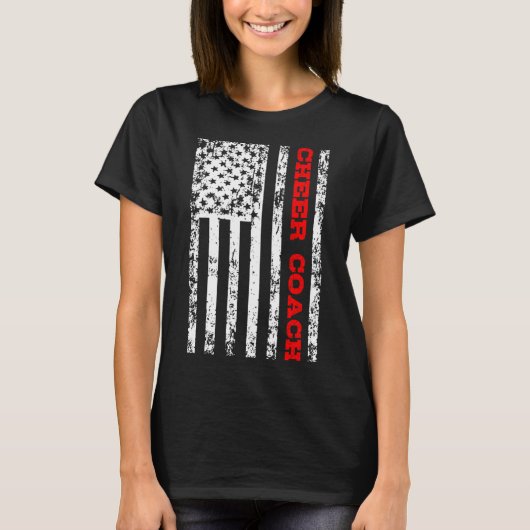 Cheer Coach vlag T-shirt (Voorkant)