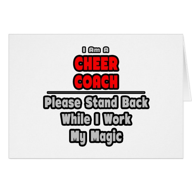 Cheer Coach...Werk mijn magische (Voorkant Horizontaal)